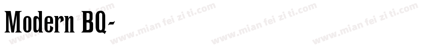 Modern BQ字体转换